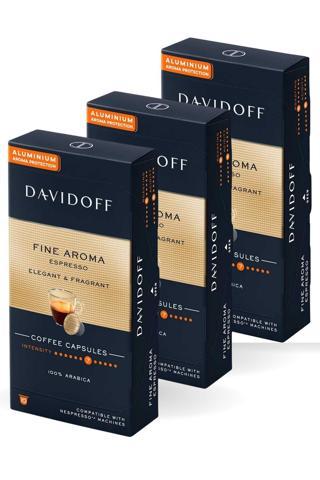 Davidoff Fıne Aroma Espresso Elegant & Fragrant Aluminium Kapsül Kahve 3x10'lu (nespresso Uyumlu)