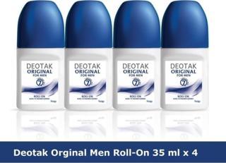 Deotak Orıgınal For Men Roll-On Deodorant 35 ml x 4