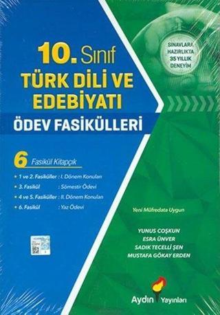 10. Sınıf Türk Dili Ve Edebiyatı Ödev Fasikülleri - Kolektif  - Aydın Yayınları-Eğitim