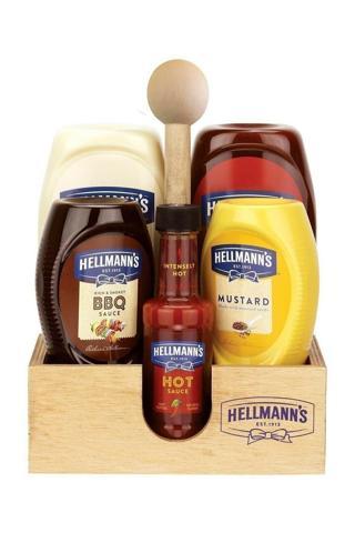 Hellmannss 5'li Set Sos Paketi (ahşap Stand Hediyeli)