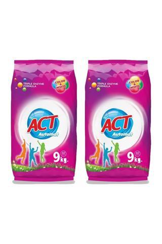 Act Matik Toz Çamaşır Deterjanı 9 Kg + 9 Kg (18 kg)