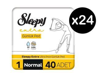 Sleepy Extra Ultra İnce Günlük Ped Boy 1 Normal 960 Adet (24 x x40'lı)