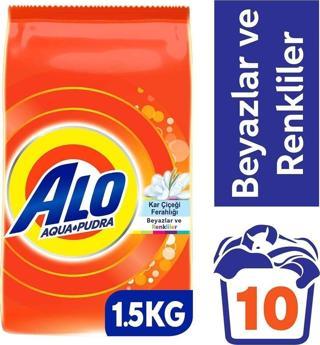 Alo 1,5 Kg Kar Çiçeği Ferahlğı Beyazlar Ve Renkliler Aquapudra Toz Deterjan