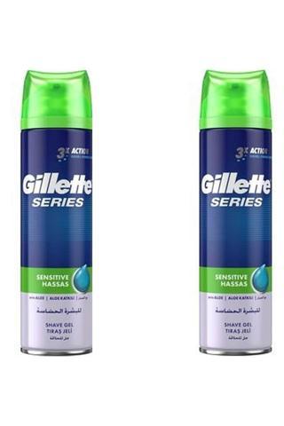 Gillette Series Tıraş Jeli Hassas Ciltler - 2 Adet
