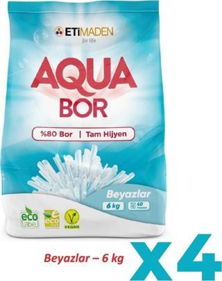 Eti Maden Etimaden Aqua Bor Deterjan (BORON) Beyazlar 6 Kg X 4 Adet