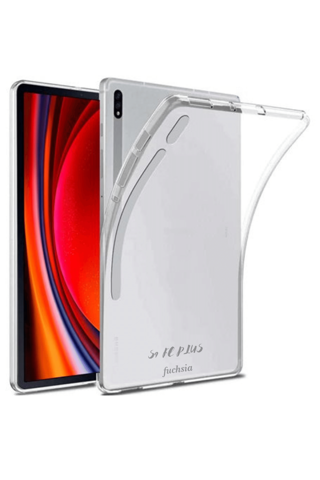 Galaxy Tab S9 FE Plus 12,4 inç Uyumlu Silikon Yumuşak Darbeye Dayanıklı Şeffaf Antişok Kılıf