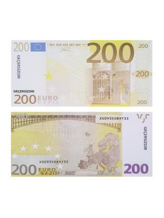Geçersiz Şaka Düğün Parası Sahte Para 100 Adet Oyun Parası 200 Euro