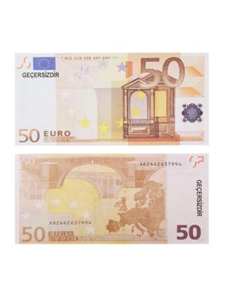 Geçersiz Şaka Düğün Parası Sahte Para 100 Adet Oyun Parası 50 Euro
