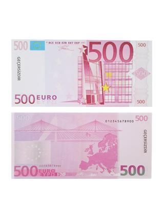 Geçersiz Şaka Düğün Parası Sahte Para 100 Adet Oyun Parası 500 Euro