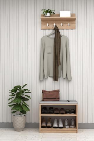 Asra Trend Puflu Ayakkabılık ve Askılık A-33