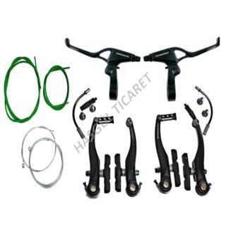 Hsgl Bisiklet Siyah Full Aluminyum Promax V-Fren Yeşil Fren Dış Kablo Takımı Bisiklet Fren Sistemleri Yedek Parça