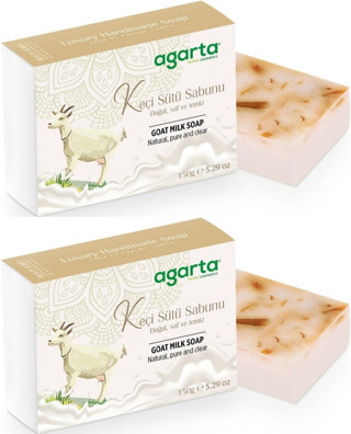 Agarta El Yapımı Doğal Sabun 150GR Keçi Sütü (2 Li Set)