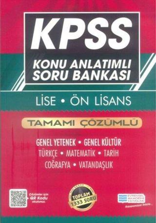 KPSS Lise Ön Lisans GYGK Konu Anlatımlı Soru Bankası - Kolektif  - Evrensel İletişim Yayınları
