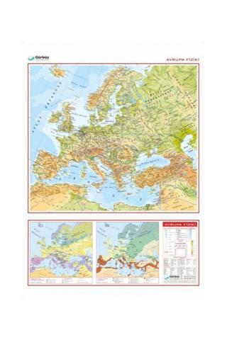 Gürbüz Avrupa Fiziki Haritası 70X100Cm 22033