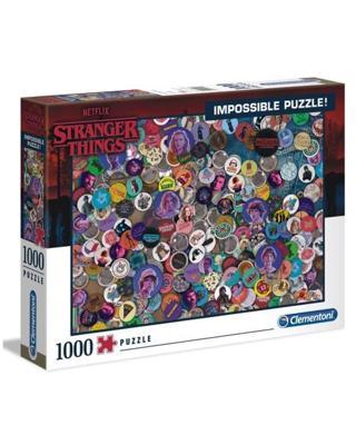Clementoni Stranger Things 1000 Parça İmpossible Puzzle 39528