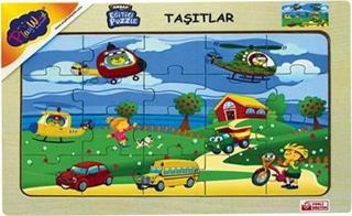 Playwood Ahşap Eğitici Puzzle Taşıtlar ONY172