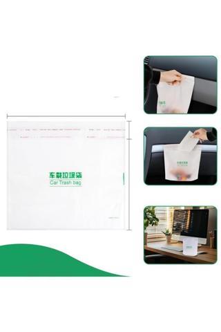 20 li Su Geçirmez Araba Çöp Poşeti Yapışkanlı Araç İçi Kusmuk Torbası Ev Ofis Kamp Oto Aksesuar