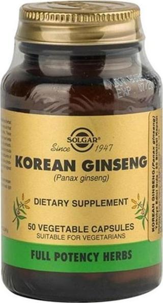 Solgar Korean grinsengr 50 Kapsül