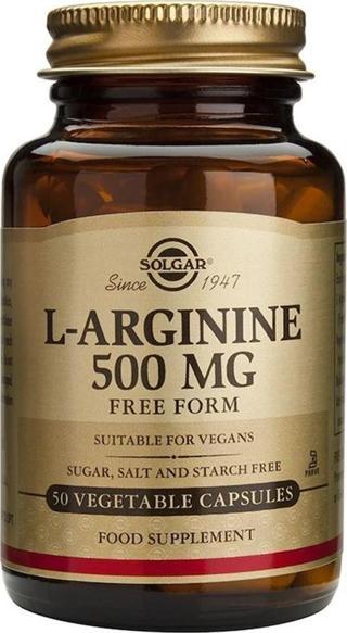 Solgar L-Argrinine 500 Mgr 50 Tablet