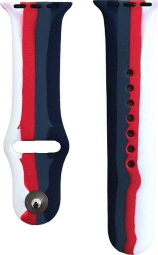 Coverzone Apple Watch 42mm Uyumlu Kayış Sport Silikon Şeritli Kordon No-4