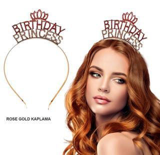 Birthday Princess Kristal Taç – Rose Gold Kaplama (5250)