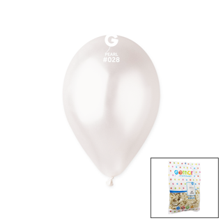 GM-110-28 METALİK - BEYAZ BALON 11'' - 28CM - 100 PARÇA (5250)