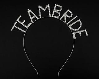 Kristal Taşlı Gümüş Renk Team Bride Gelin Tacı (5250)