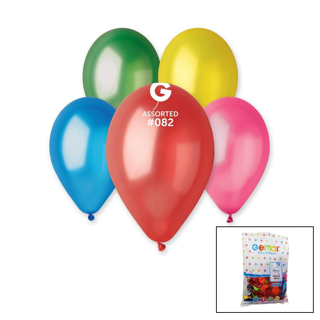 GM-110-82 METALİK - KARIŞIK BALON 11'' - 28CM - 100 PARÇA (5250)