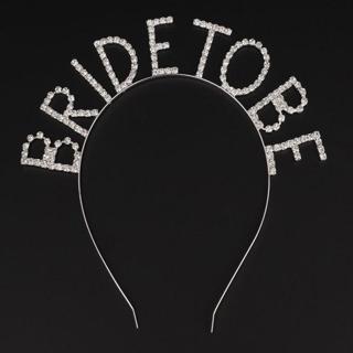 Kristal Taşlı Gümüş Renk Bride To Be Gelin Tacı (5250)