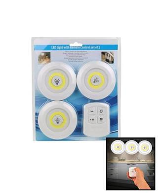 YUVARLAK 3 PARÇA  DOKUNMATİK - KUMANDALI LAMBA SETİ (5250)