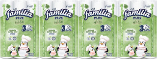 Familia Kağıt Havlu Natural (3 Katlı) Organik Bambu özlü 48 Li Pk  (4PK*12)
