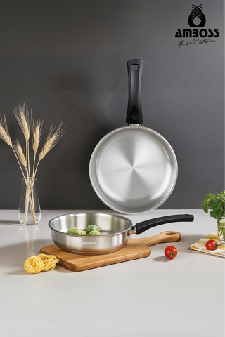 Siena Pro 2 Parça Paslanmaz Çelik Tava Seti