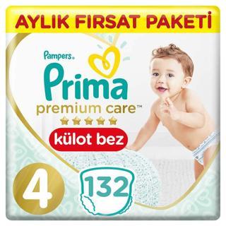 Prima Premium Care Külot Bebek Bezi 4 Beden 9-15 Kg 132 Adet
