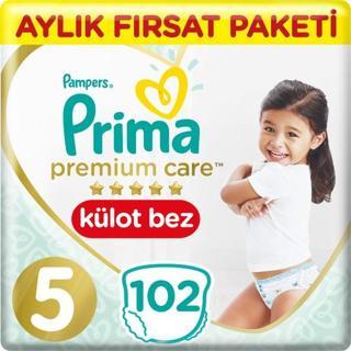 Prima Premium Care Külot Bebek Bezi 5 Beden 12-17 Kg 102 Adet