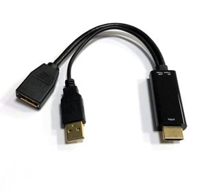 Beek HDMI <-> DisplayPort (DP++) Adaptör, HDMI Tip A Erkek Giriş,  DP Dişi Çıkış, DP 1.2, 4KX2K@30Hz çözünürlük