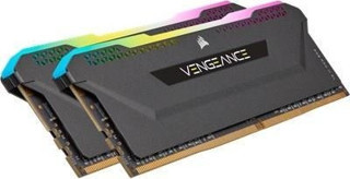 CORSAIR CMH32GX4M2D3600C18 32GB (2x16) Vengeance RGB PRO SL 3600Mhz CL18 DDR4 Siyah Ram