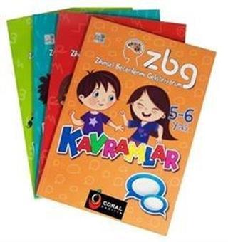Limon Kids ZBG - Zihinsel Becerilerimi Geliştiriyorum Seti 5 - 6 Yaş - 4 Kitap Takım - Soner Öztürk - Coral Dağıtım