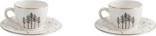 Porland Forest Tabaklı Kahve Fincanı 85cc 2'li