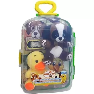 Asya Oyuncak Bavullu Peluş Hayvan Köpek-Ördek Cese-10040