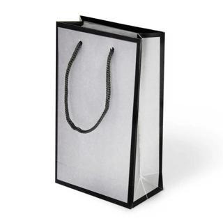 Mat Gümüş Karton Çanta 26x40