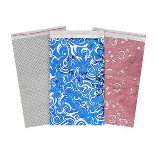 Desenli Metalize Poşet 20x35