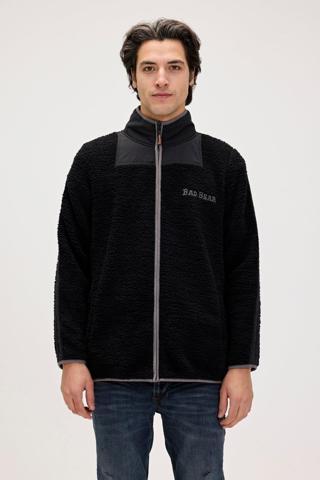 Galvin Siyah Erkek Full-Zip Polar Sweatshirt