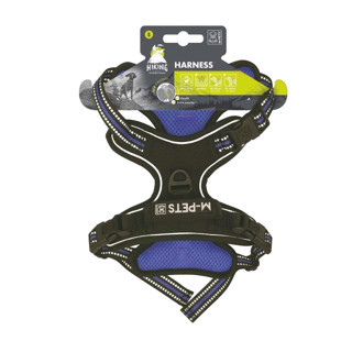 M-Pets Hıkıng Reflektörlü Soft Köpek Göğüs Tasması Mavi L