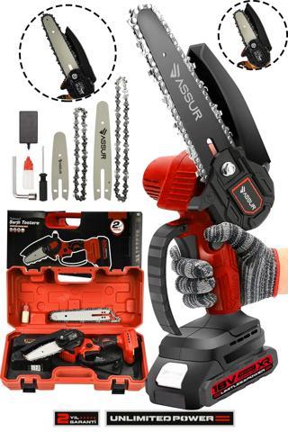 Assur 18V Çift Akülü Ağaç Odun Dal Budama Testere