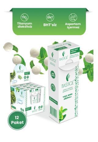 Mastiqe Damla Sakızlı  Şekersiz Sakız Yeşil Nane*12 adet 