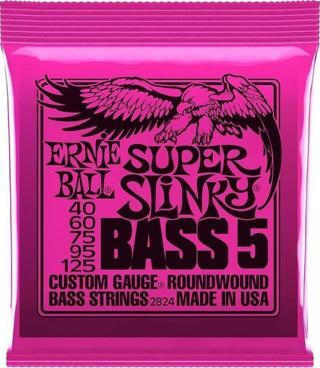 Ernie Ball P02824 Super Slinky Nickel 40-125 (5 Telli) Bas Gitar Teli