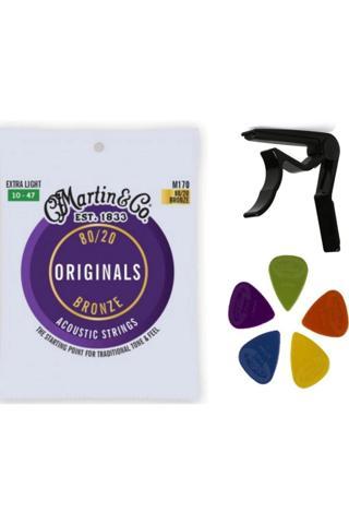 Martin & Co. M170 80/20 Bronz Akustik Gitar Takım Teli 3'Lü Set