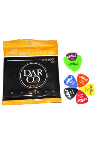 Sepetim Yolda 5'Li Alice Pena Pena Şarjörü Ve Dar-Co Akustik Gitar Teli