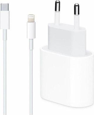 Miyuu Apple iPhone Se (2. Nesil) Uyumlu 20W Usb-C Güç Adaptörü + 1m Usb-C Lightning Şarj Kablosu Seti