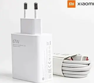 Xiaomi Uyumlu Mdy-12-Eh 67W 6A %100 Orjinal Şarj Adaptörü ve USB Kablo Beyaz